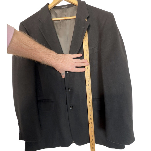 Huckberry 44R 100% Cashmere Blazer $750 Black Luxury Sport Coat Jacket Black - Picture 9 of 10
